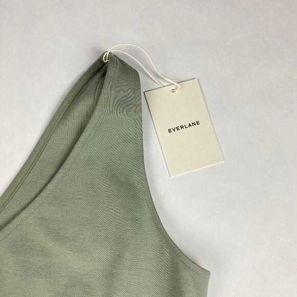 NWT Everlane The Dream V-Neck Tank Top Women's Size Large Green - Picture 5 of 13